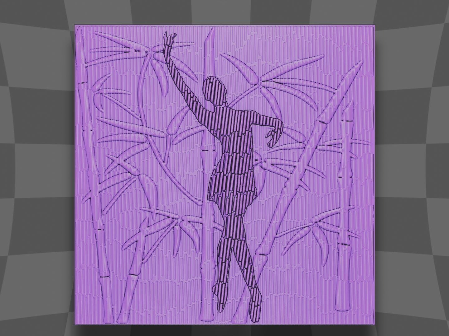 Dancing girl for CNC or 3D printing 3D print model_1