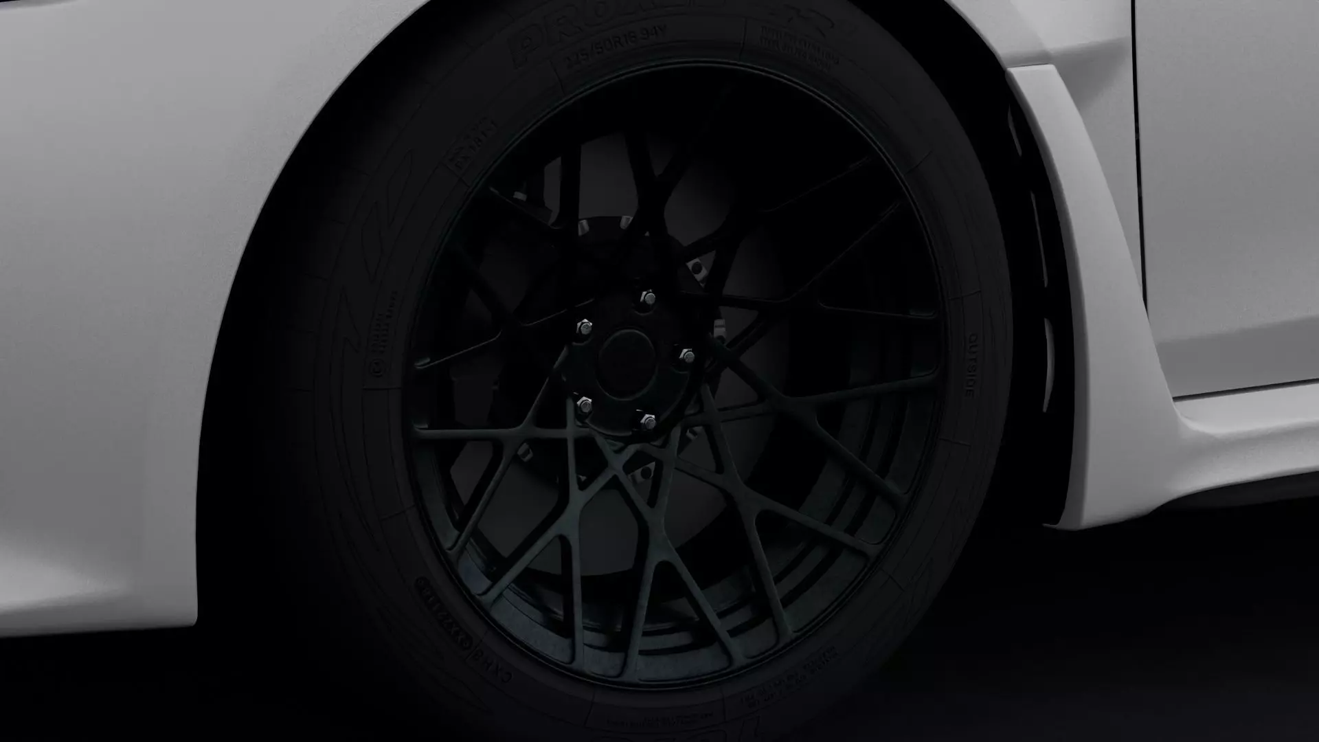 Rotiform BLQ Aftermarket Wheel Low-poly 3D model