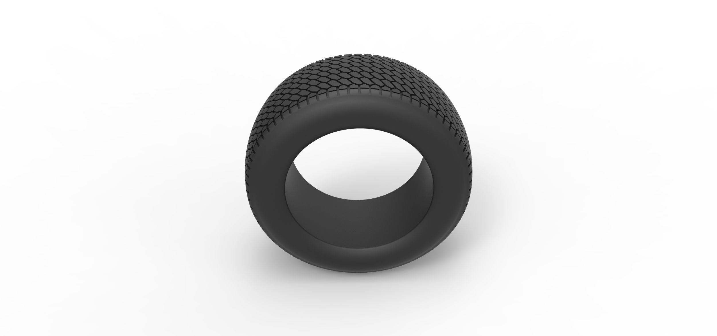 Tire of Dirt Modified stock car V7 Scale 1 to 25 3D print model_5