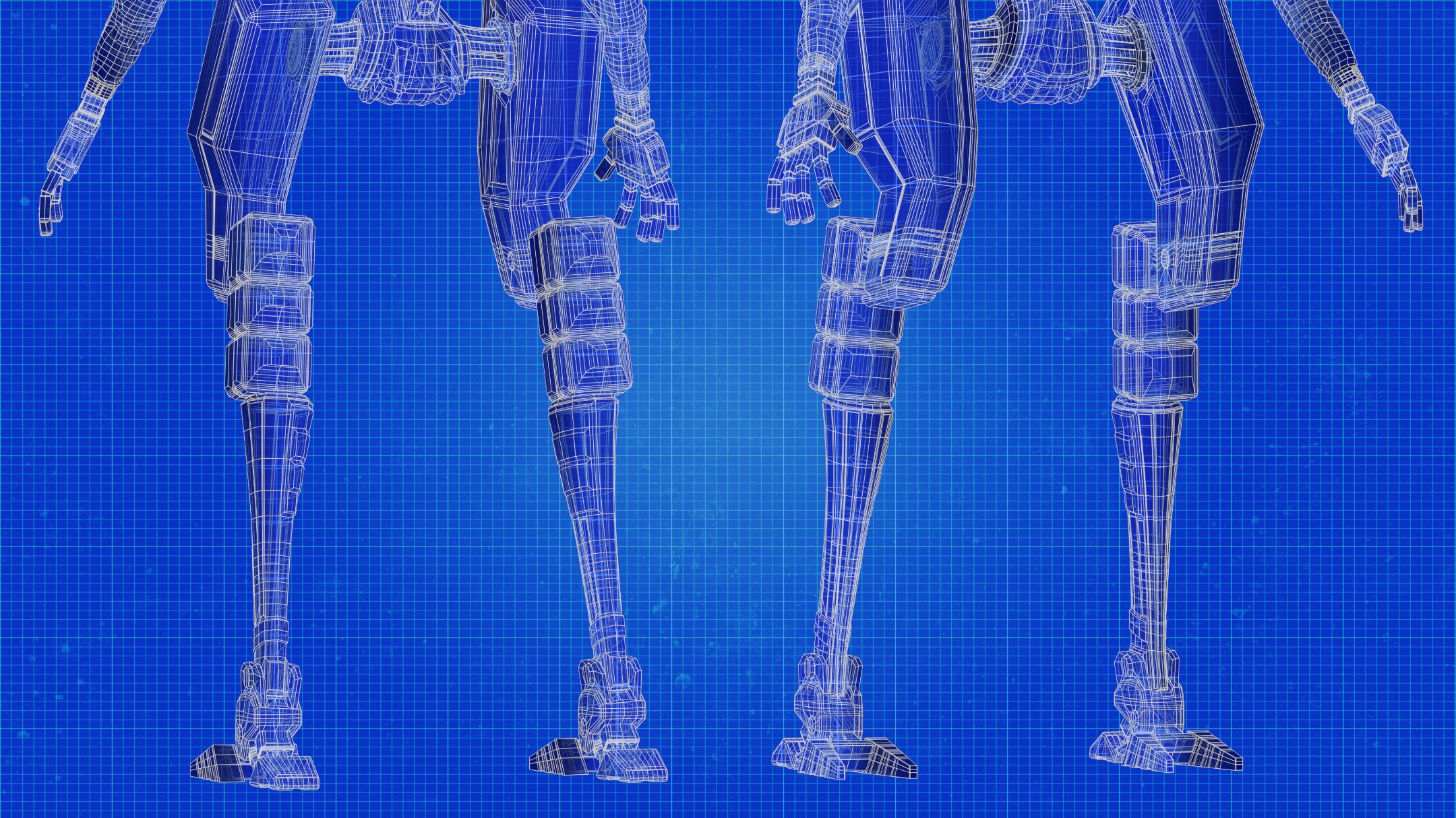 Soldier Robot Low-poly 3D model_12