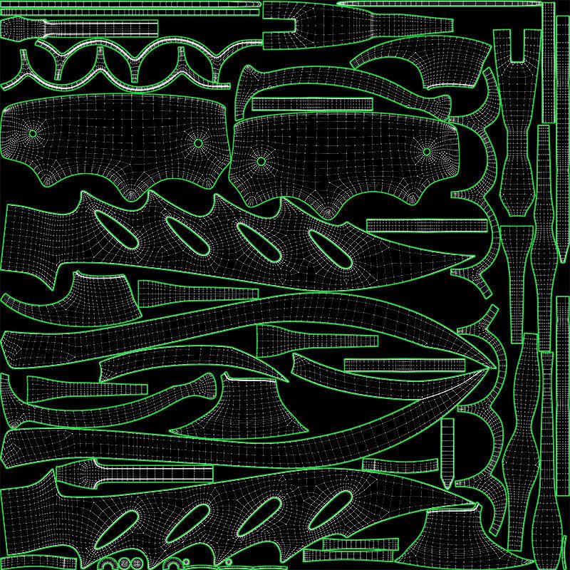 Knuckle Knife Low-poly 3D model_10