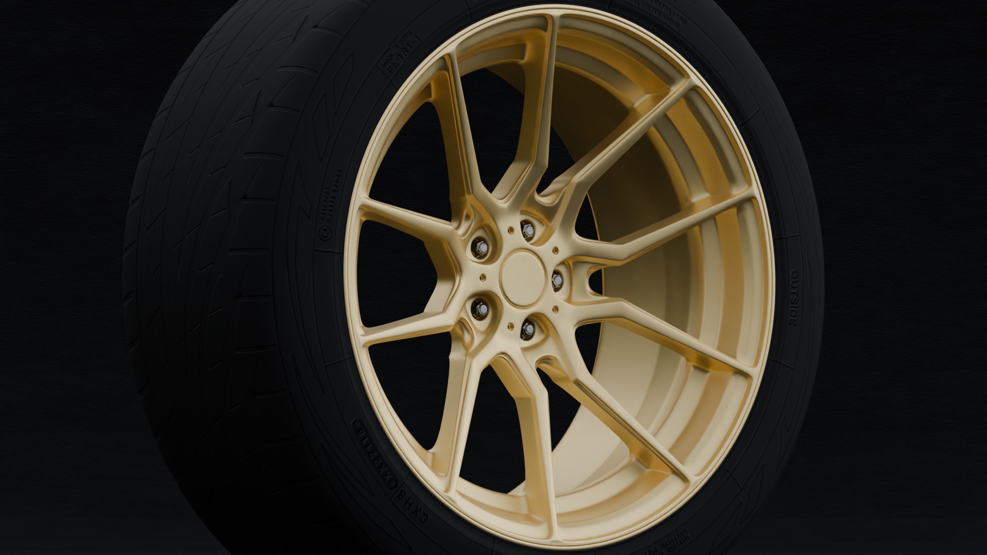 Option Lab R716 Aftermarket Wheel Low-poly 3D model_1