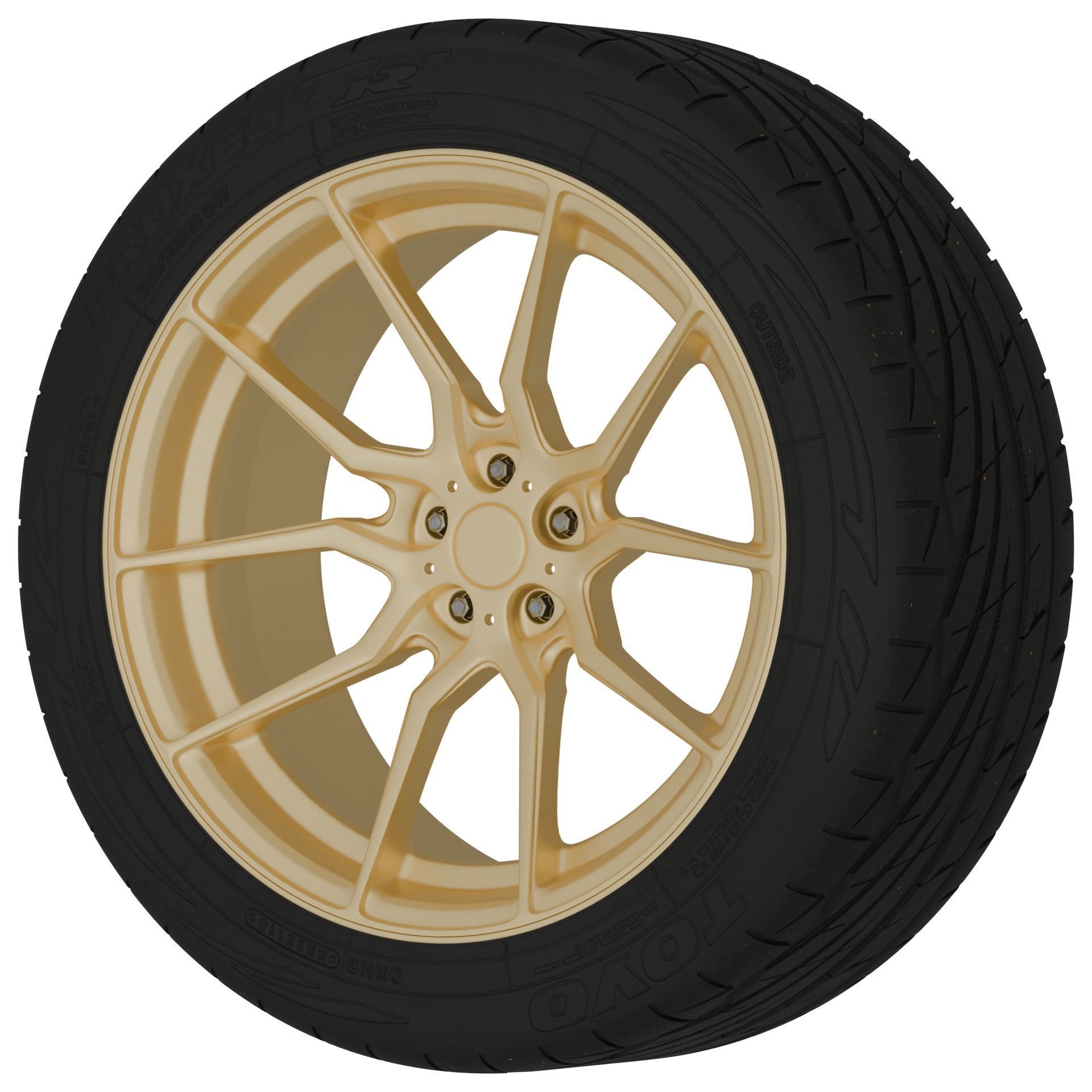 Option Lab R716 Aftermarket Wheel Low-poly 3D model_3