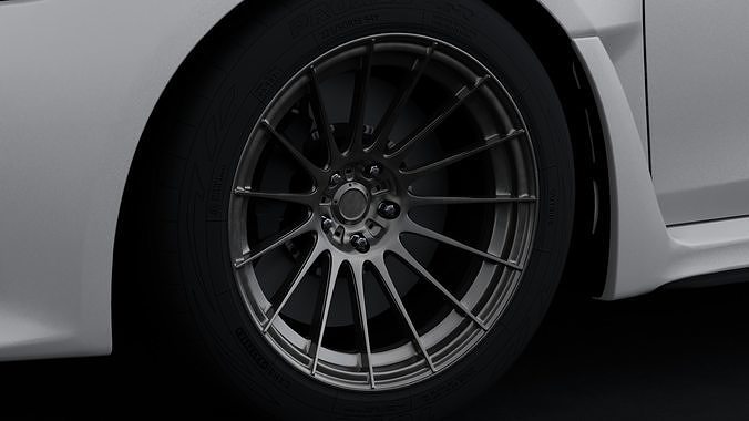 Konig Rennform Aftermarket Wheel Low-poly 3D model