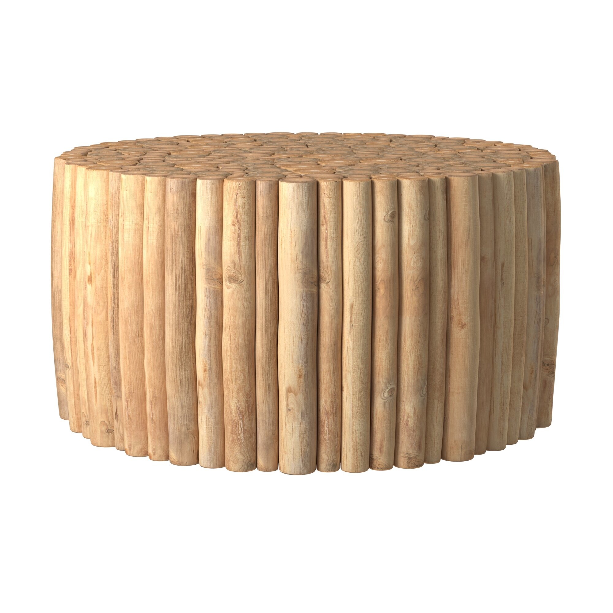 LOLAhome Coffee Table Teak Wood 3D model_4