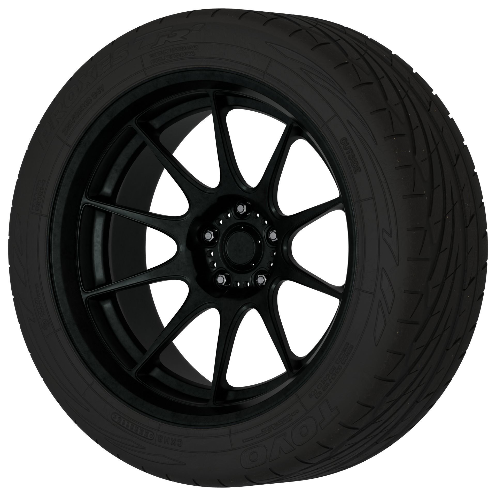 Konig Dekagram Aftermarket Wheel Low-poly 3D model_3