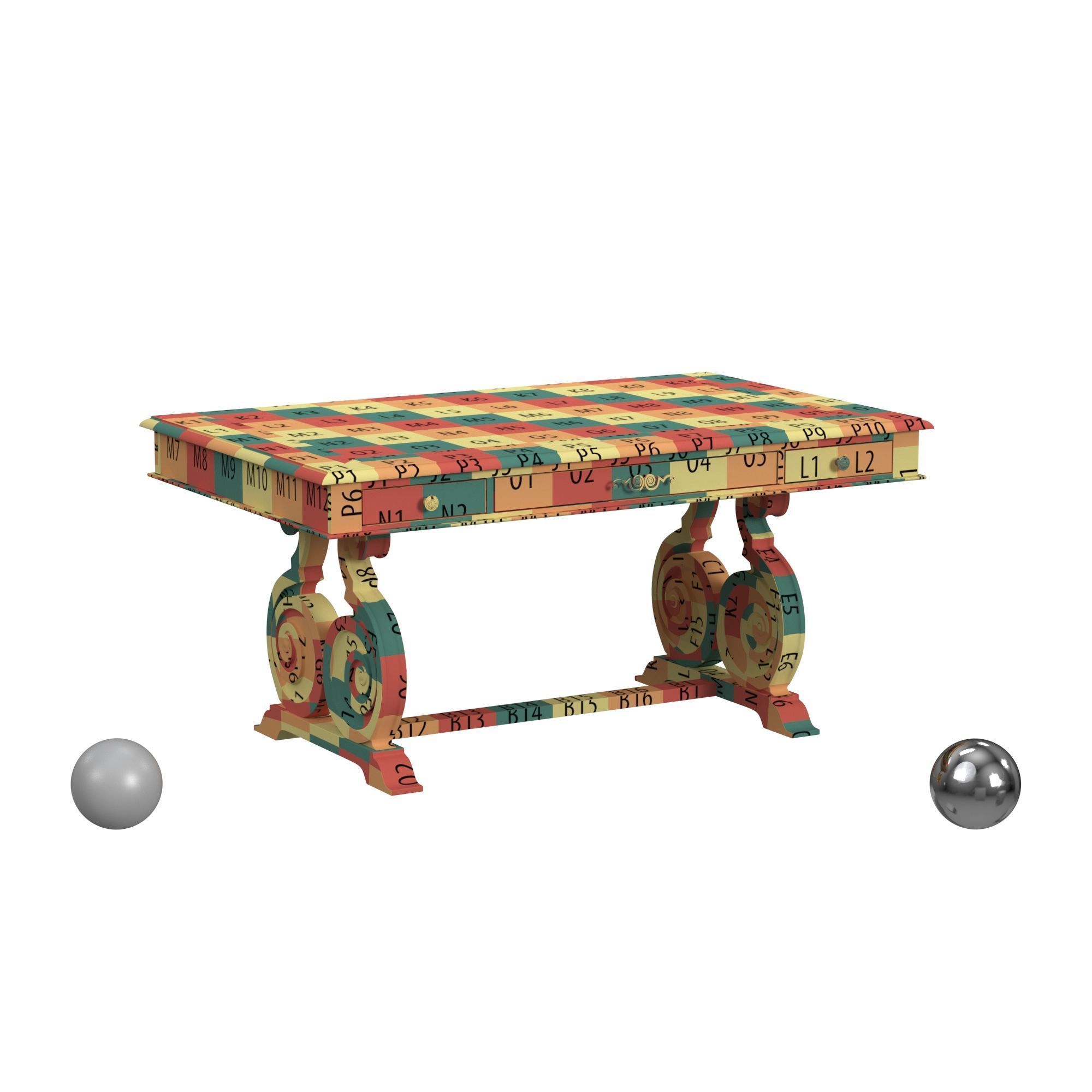 Magnussen Bellamy Rectangular Sofa Table 3D model_2