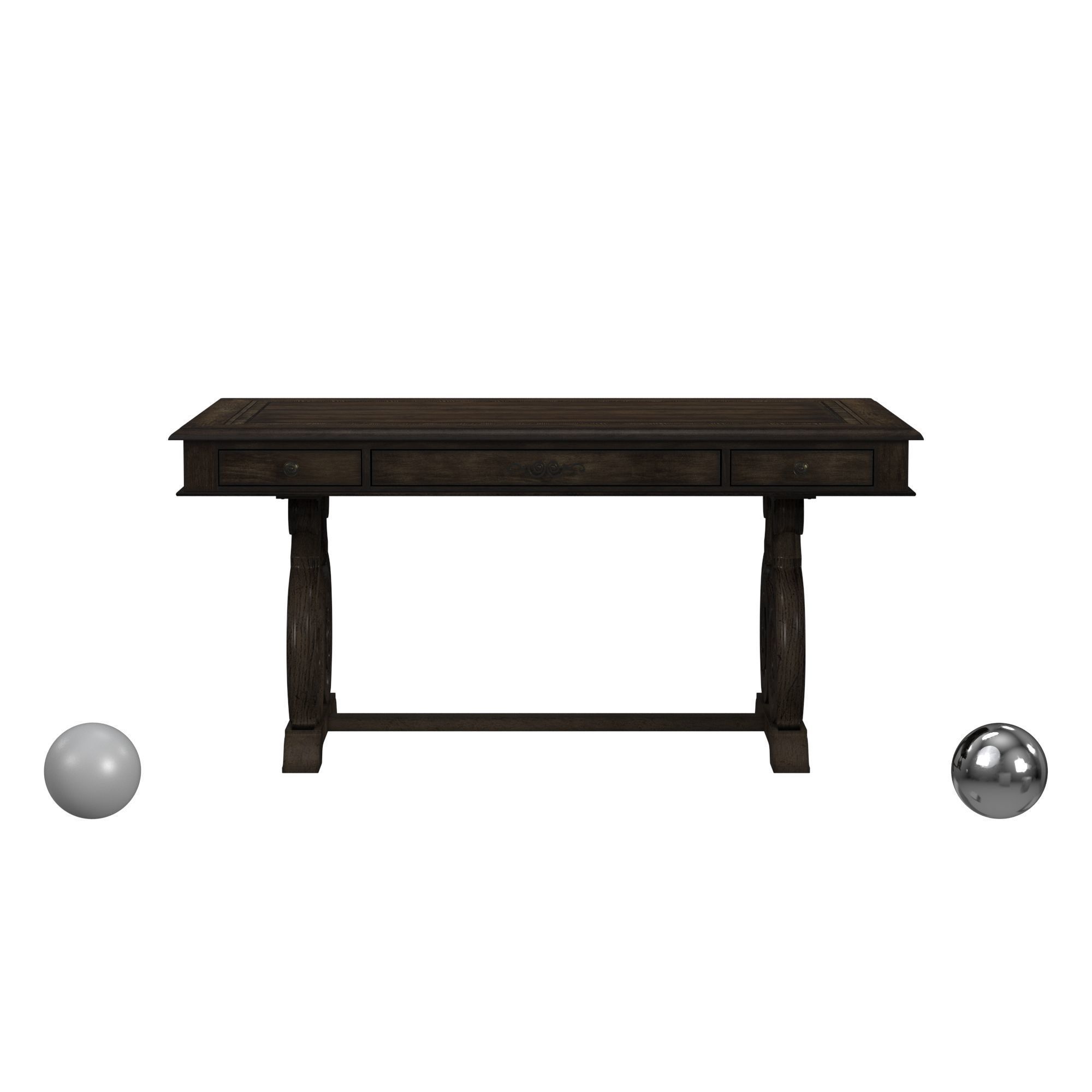 Magnussen Bellamy Rectangular Sofa Table 3D model_1
