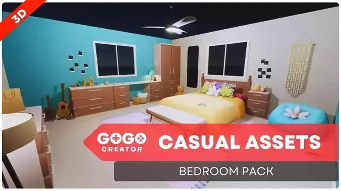 Casal Assets BedRoom City House Pack 