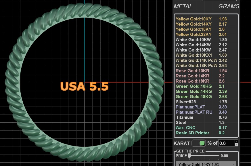 Rope ring 3D print model_17