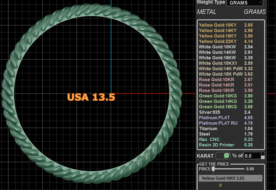Rope ring 3D print model_18