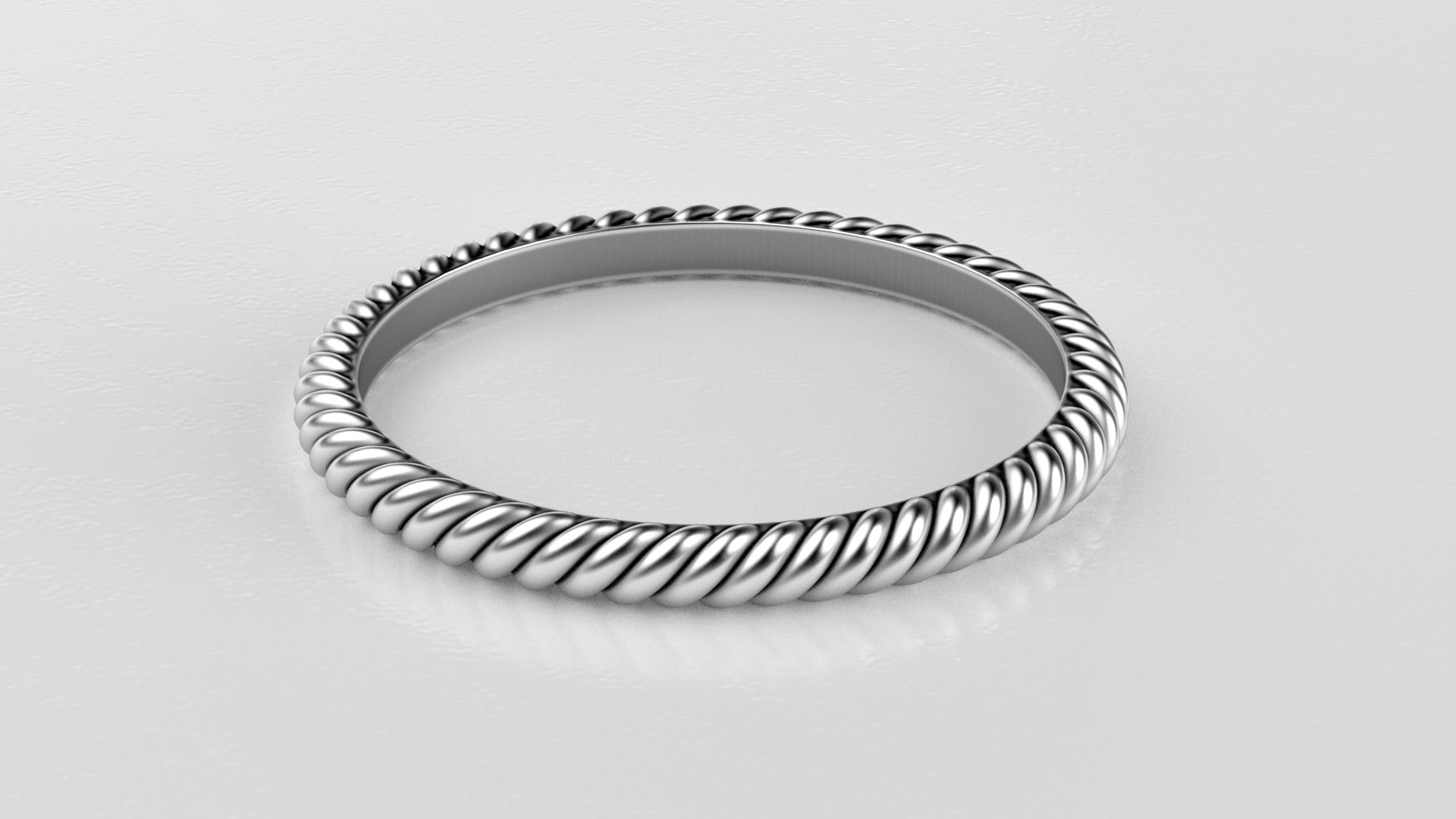 Rope ring 3D print model_7