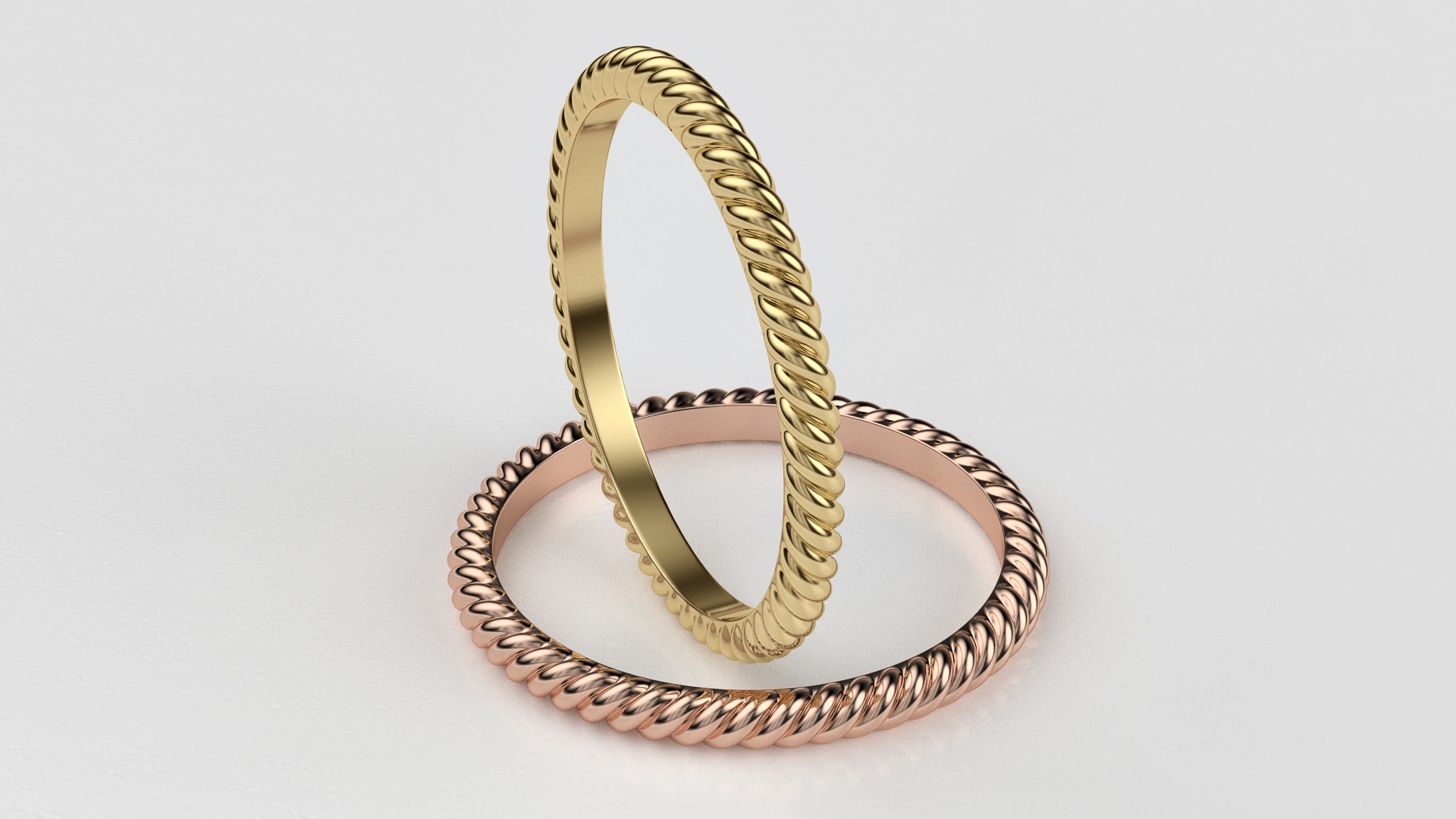 Rope ring 3D print model_2