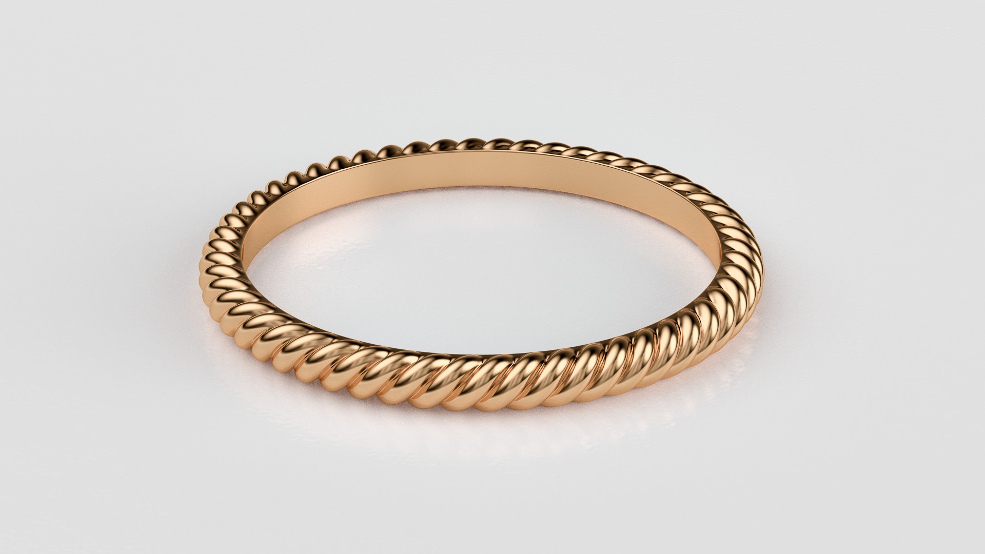 Rope ring 3D print model_5