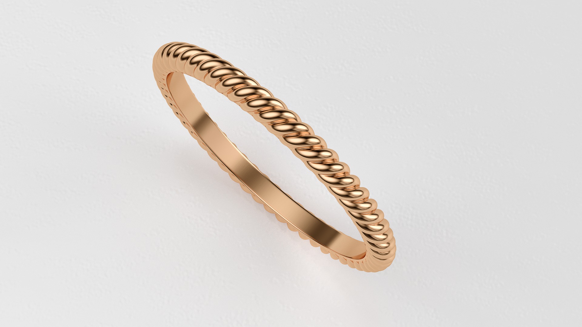 Rope ring 3D print model_10