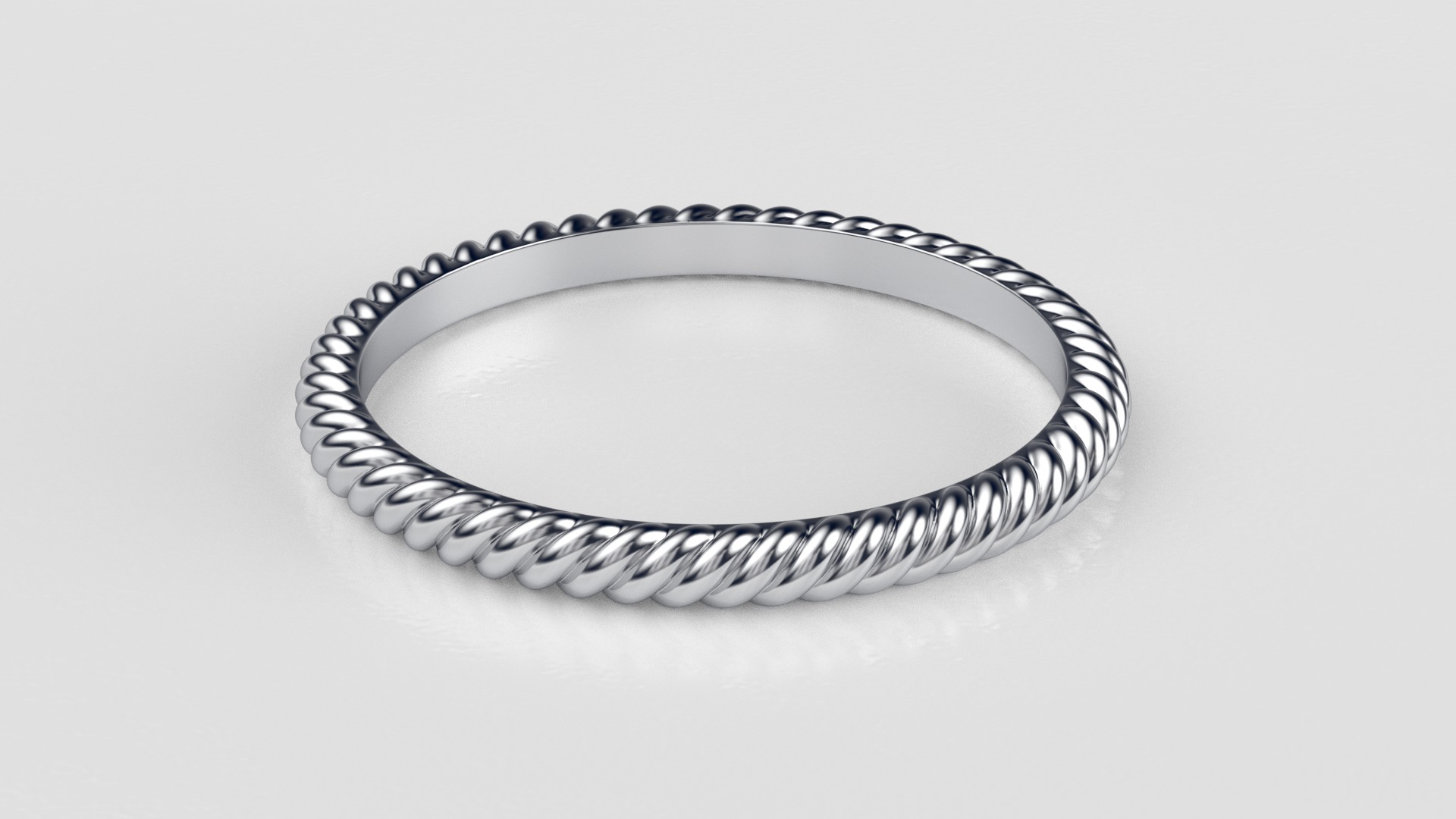 Rope ring 3D print model_4
