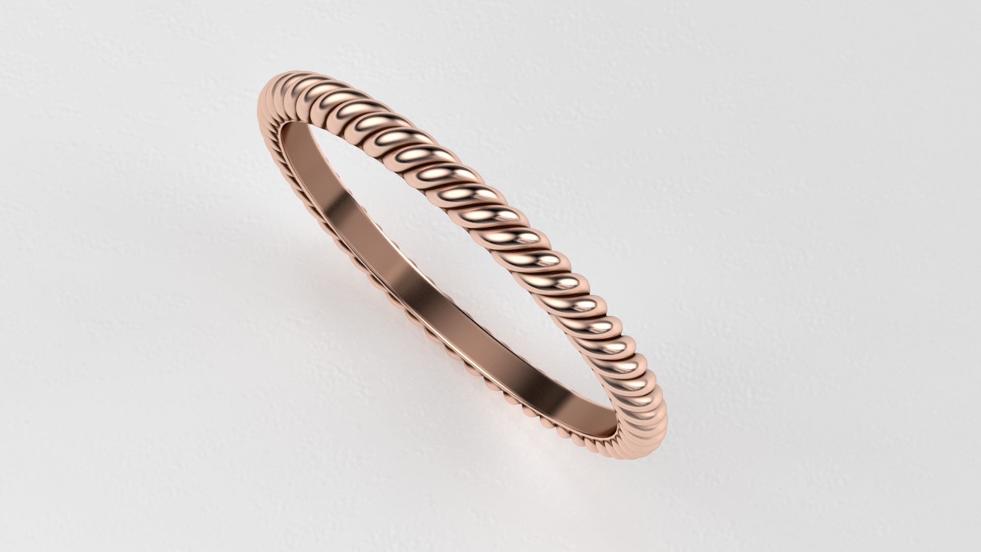 Rope ring 3D print model_8