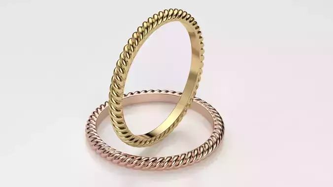Rope ring 3D print model