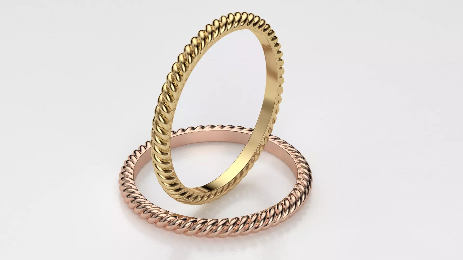 Rope ring 3D print model_0