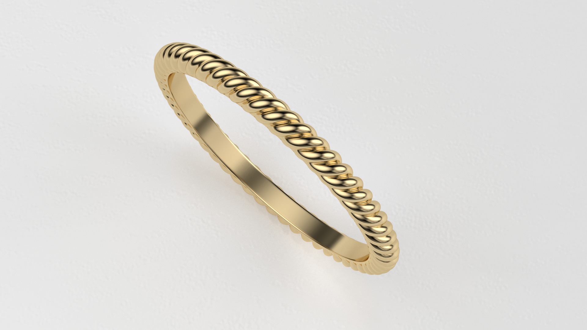 Rope ring 3D print model_9
