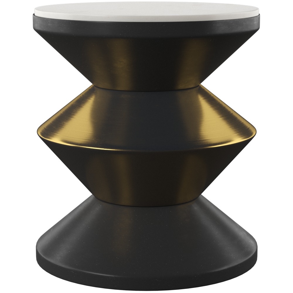 Safavieh Azizi Stone Top Side Table 3D model_5