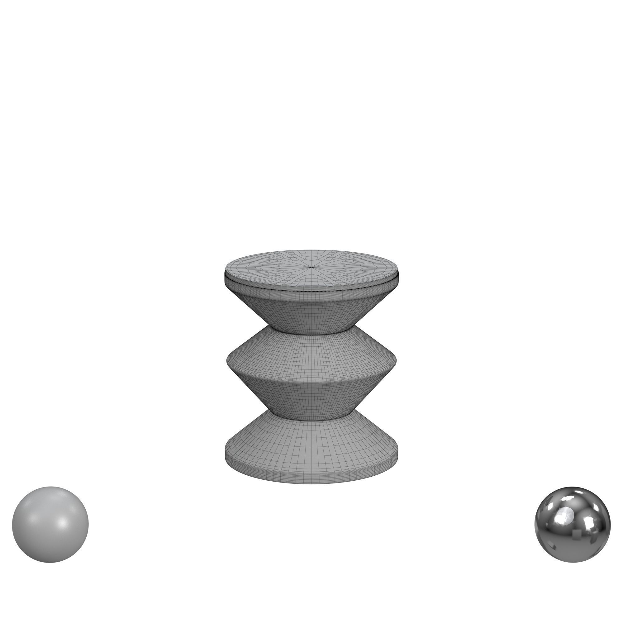 Safavieh Azizi Stone Top Side Table 3D model_3