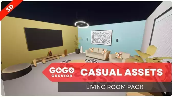 Casual Living Room City House Pack