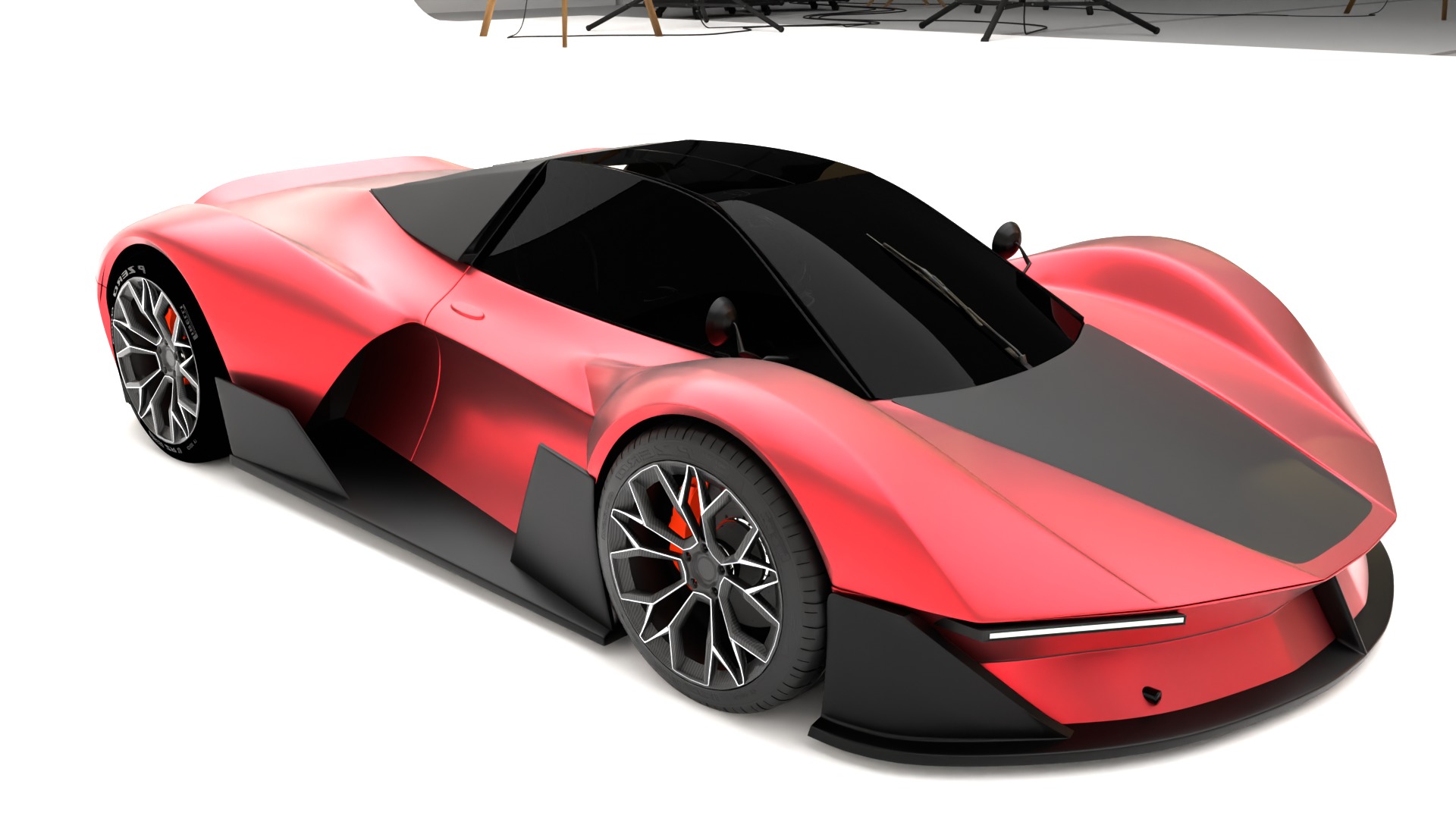 Futuristic Sports Car Concept I High-Quality 3D Model 3D model_3