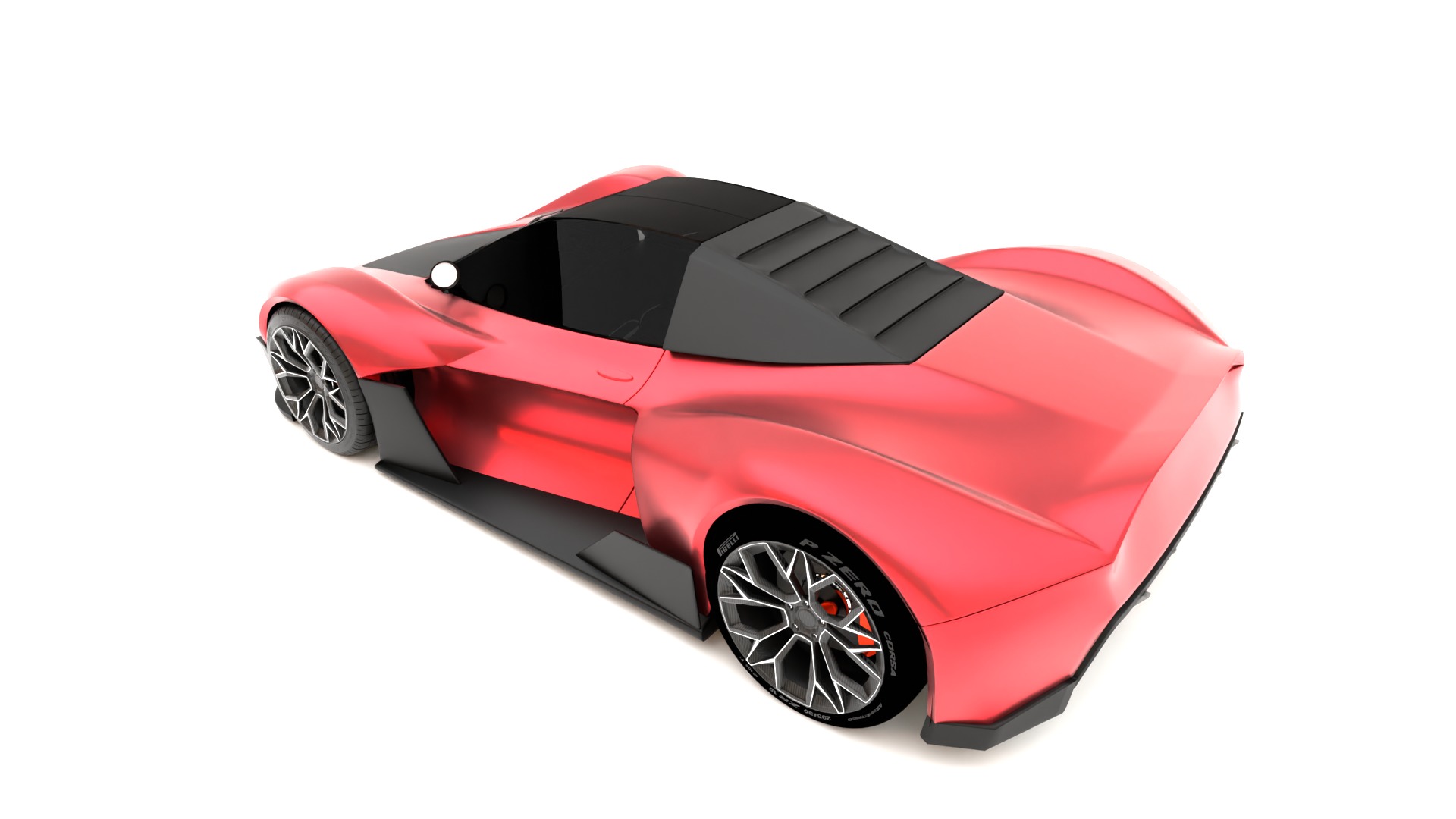 Futuristic Sports Car Concept I High-Quality 3D Model 3D model_2
