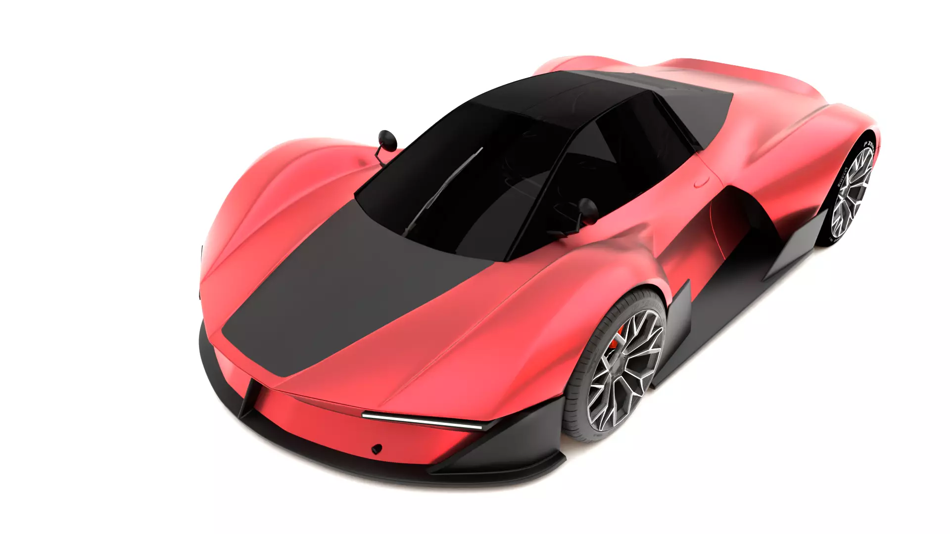 Futuristic Sports Car Concept I High-Quality 3D Model 3D model_0