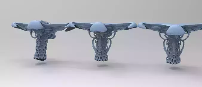 Alien Spine vertebrae stone 2 versions 