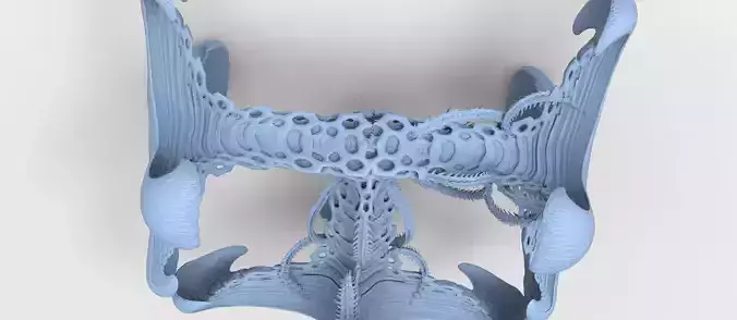 Alien Spine vertebrae stone 6