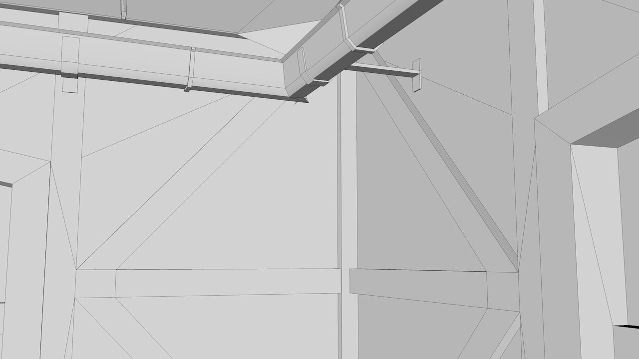 Tavern Low-poly 3D model_29