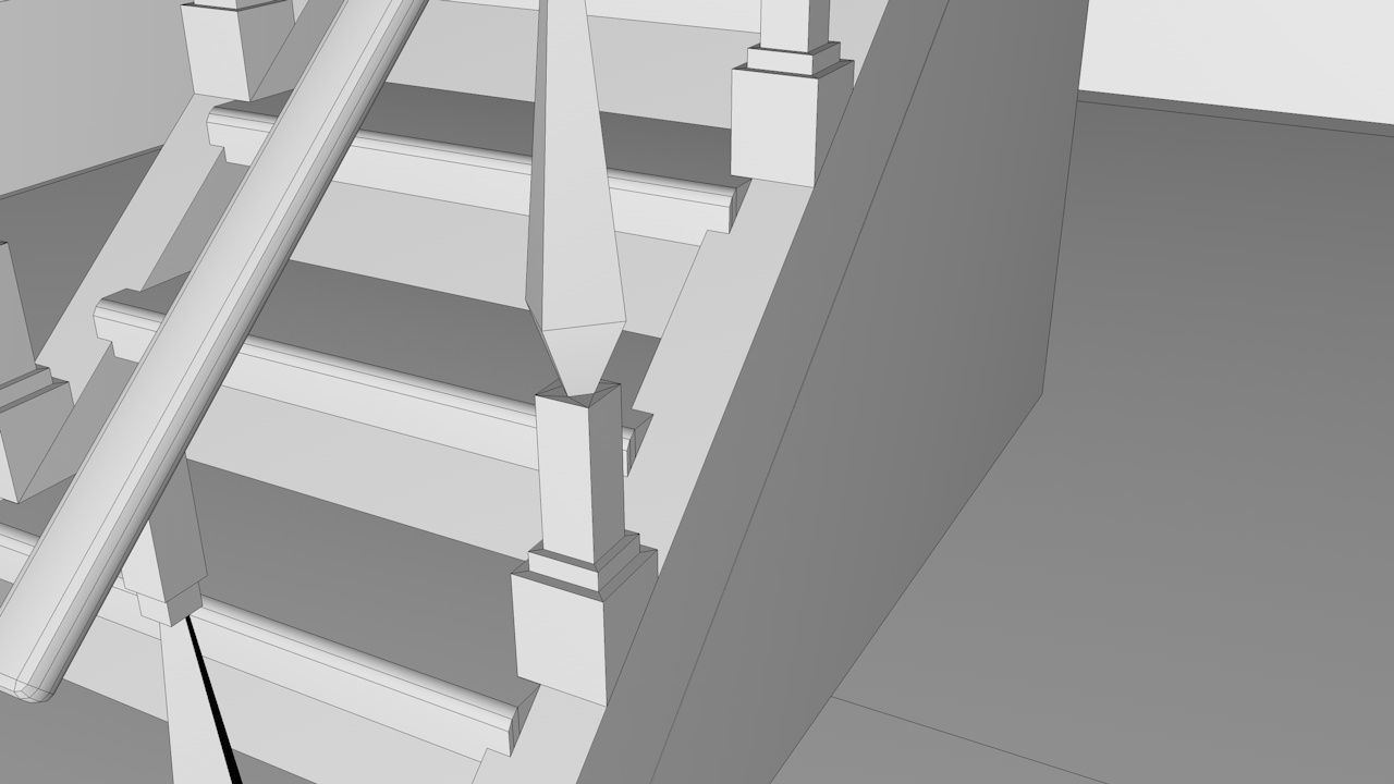 Tavern Low-poly 3D model_22