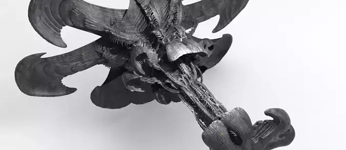 Xeno Inspired Spine Ship 1 