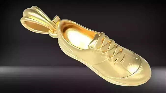 Running Shoe Runner Charm  Pendant Jewelry 3D print model