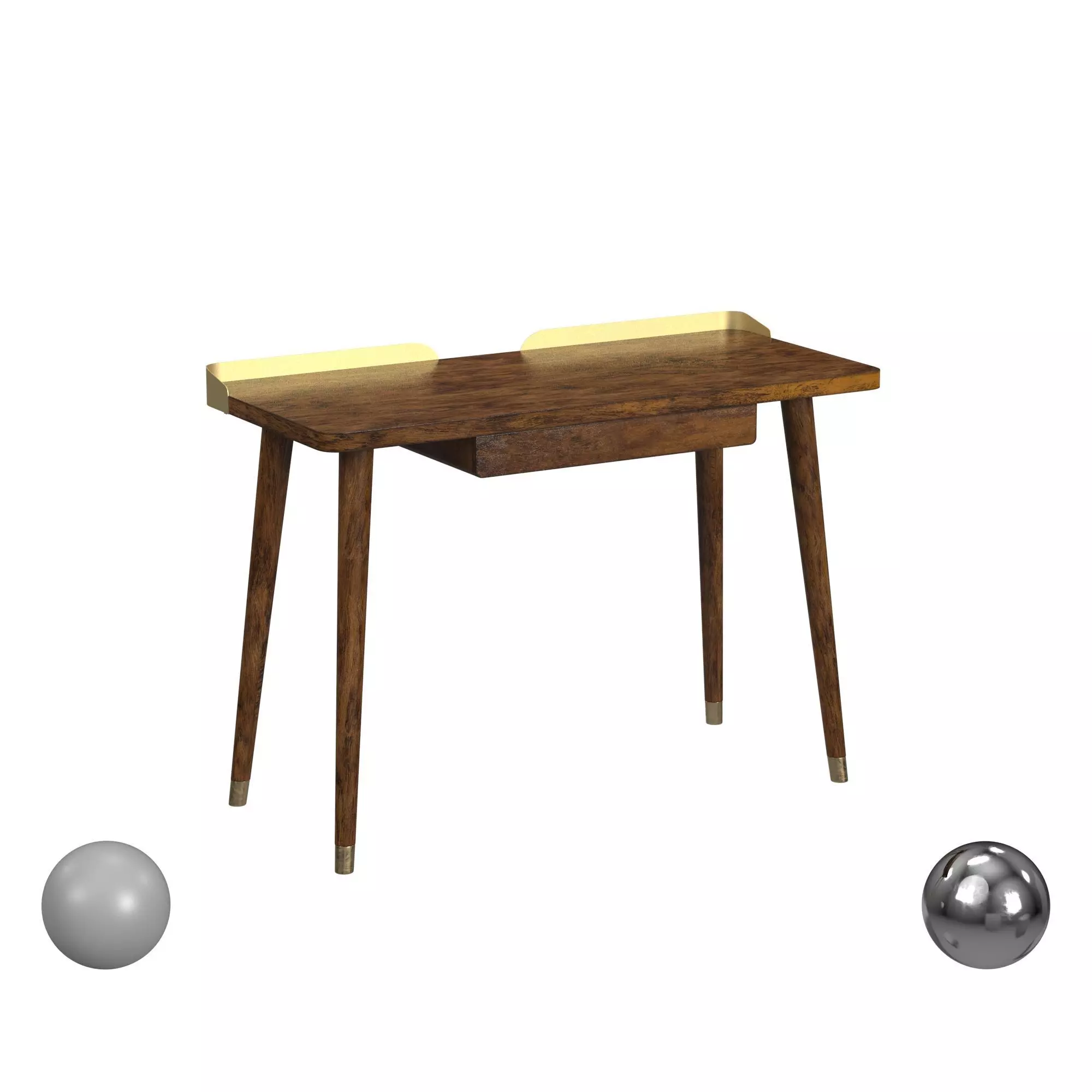 Safavieh Parker 1 Drawer Desk 3D model_0