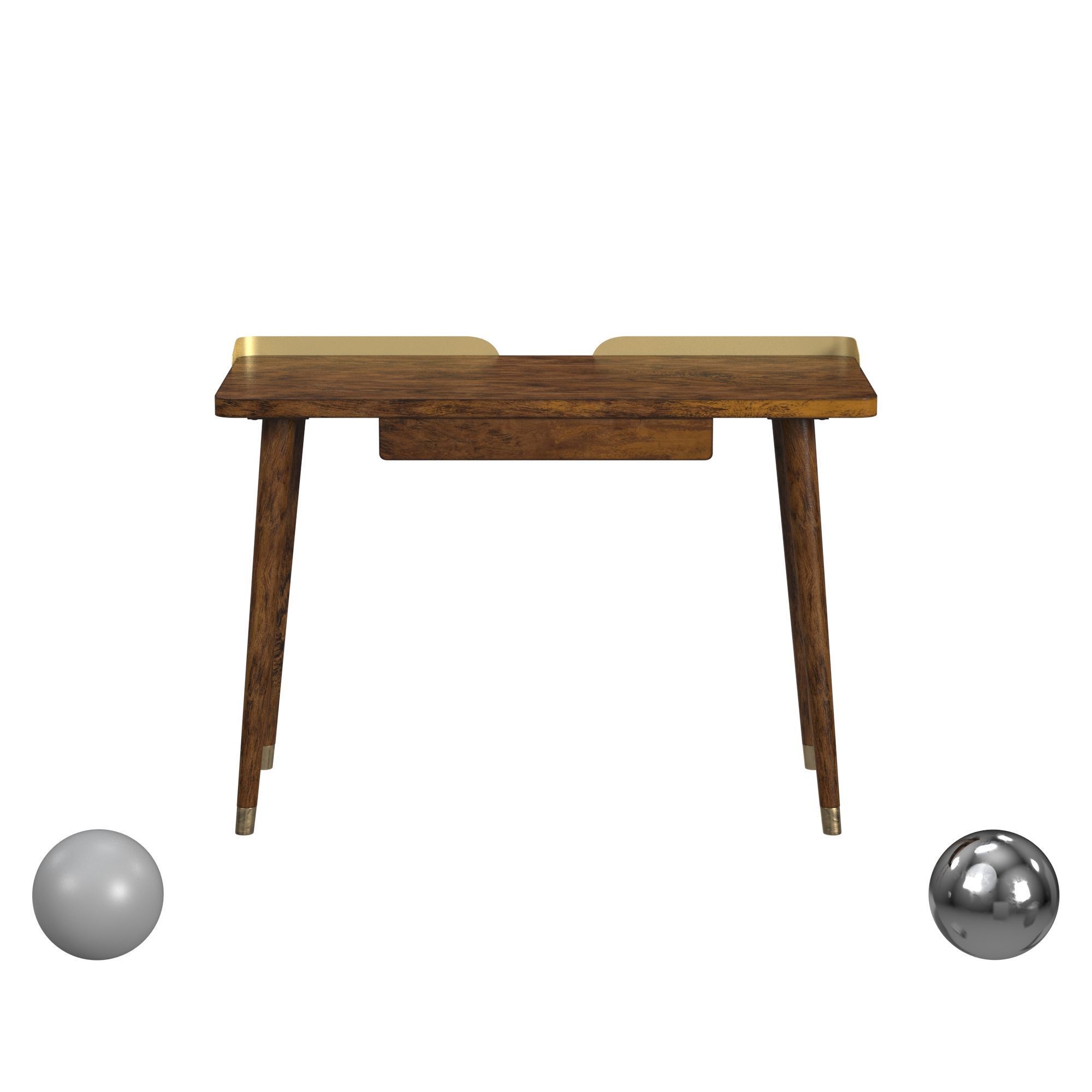Safavieh Parker 1 Drawer Desk 3D model_1