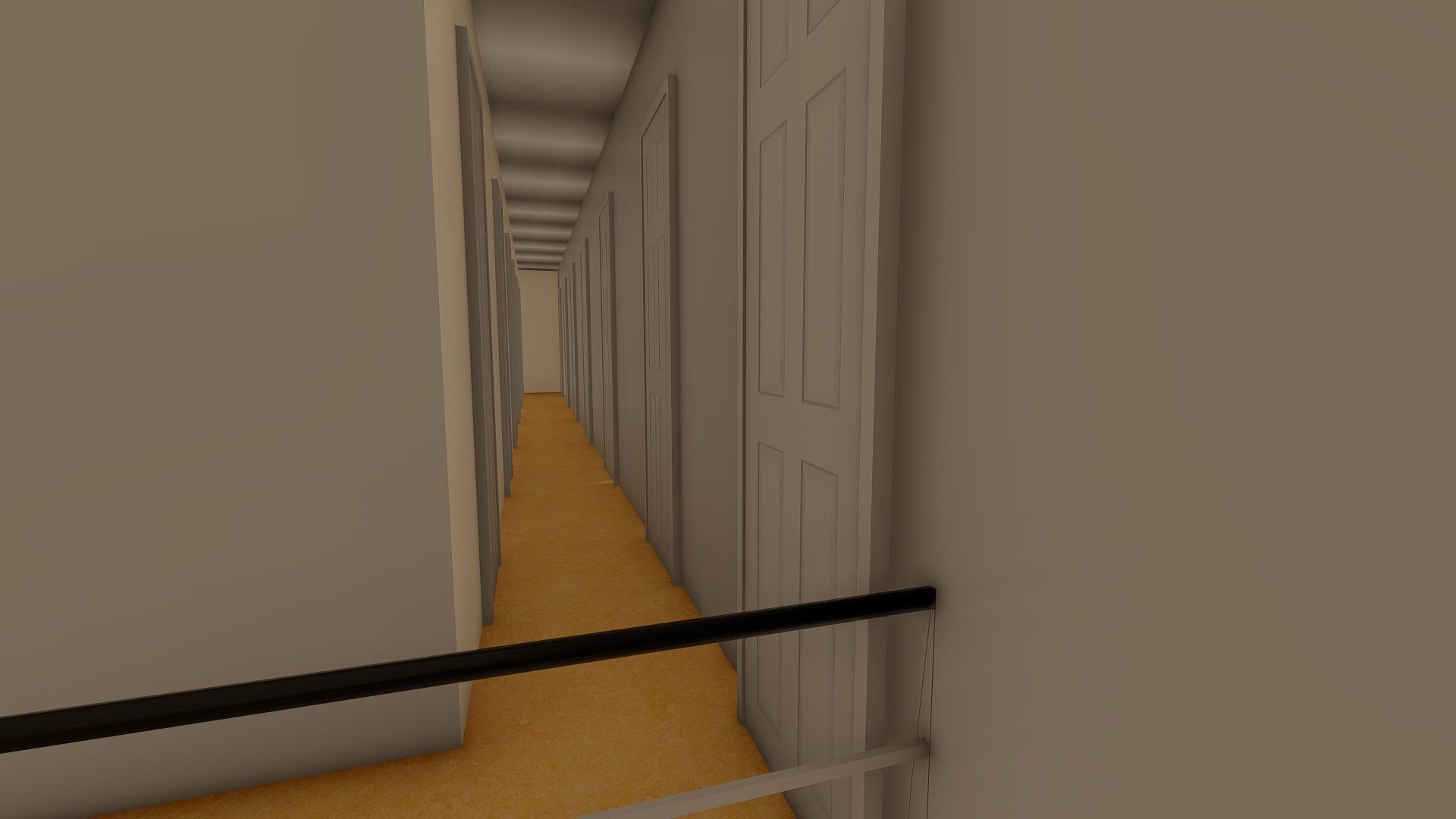 Hindenburg zeppelin with interior 3D model_12
