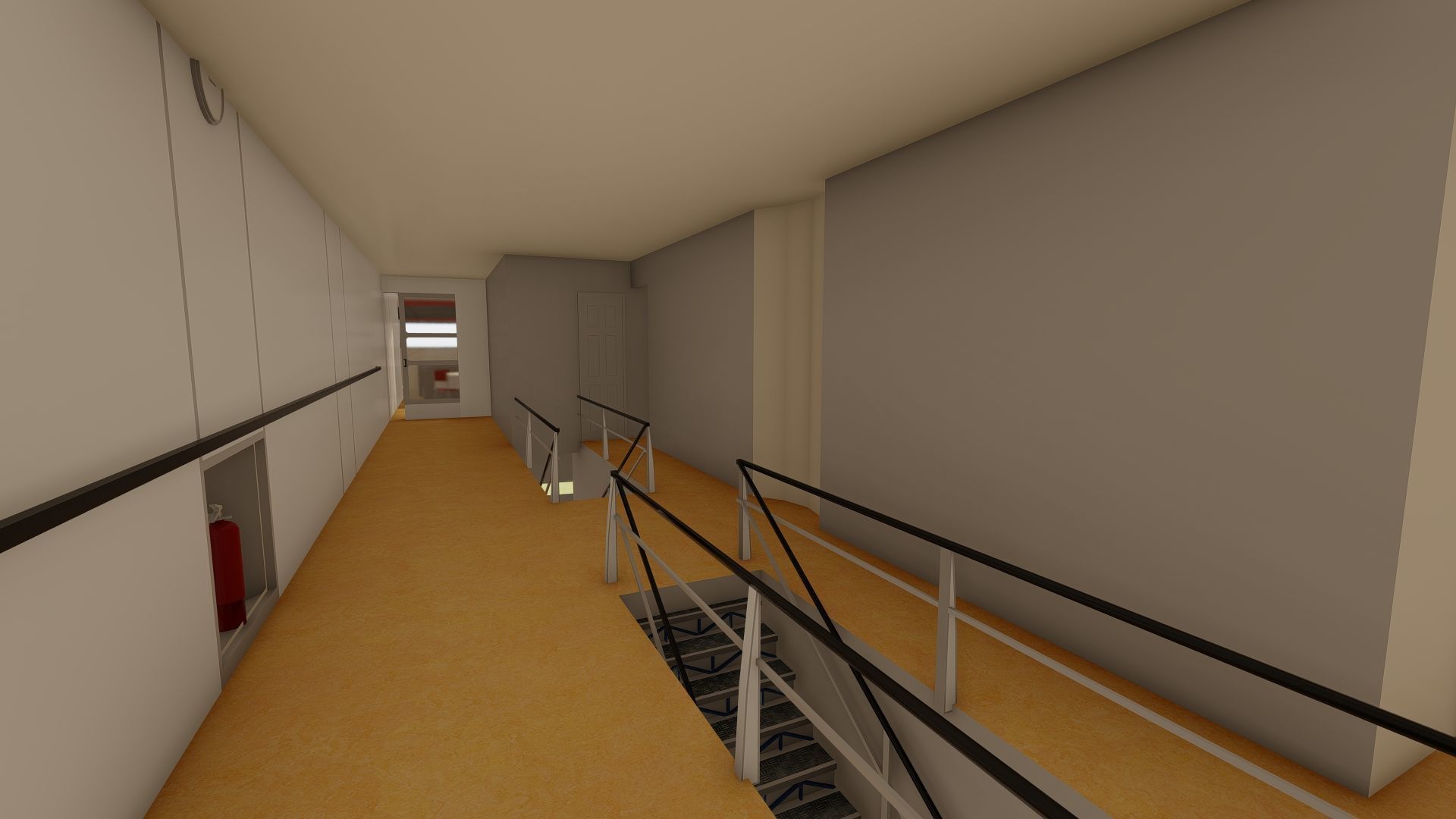 Hindenburg zeppelin with interior 3D model_11