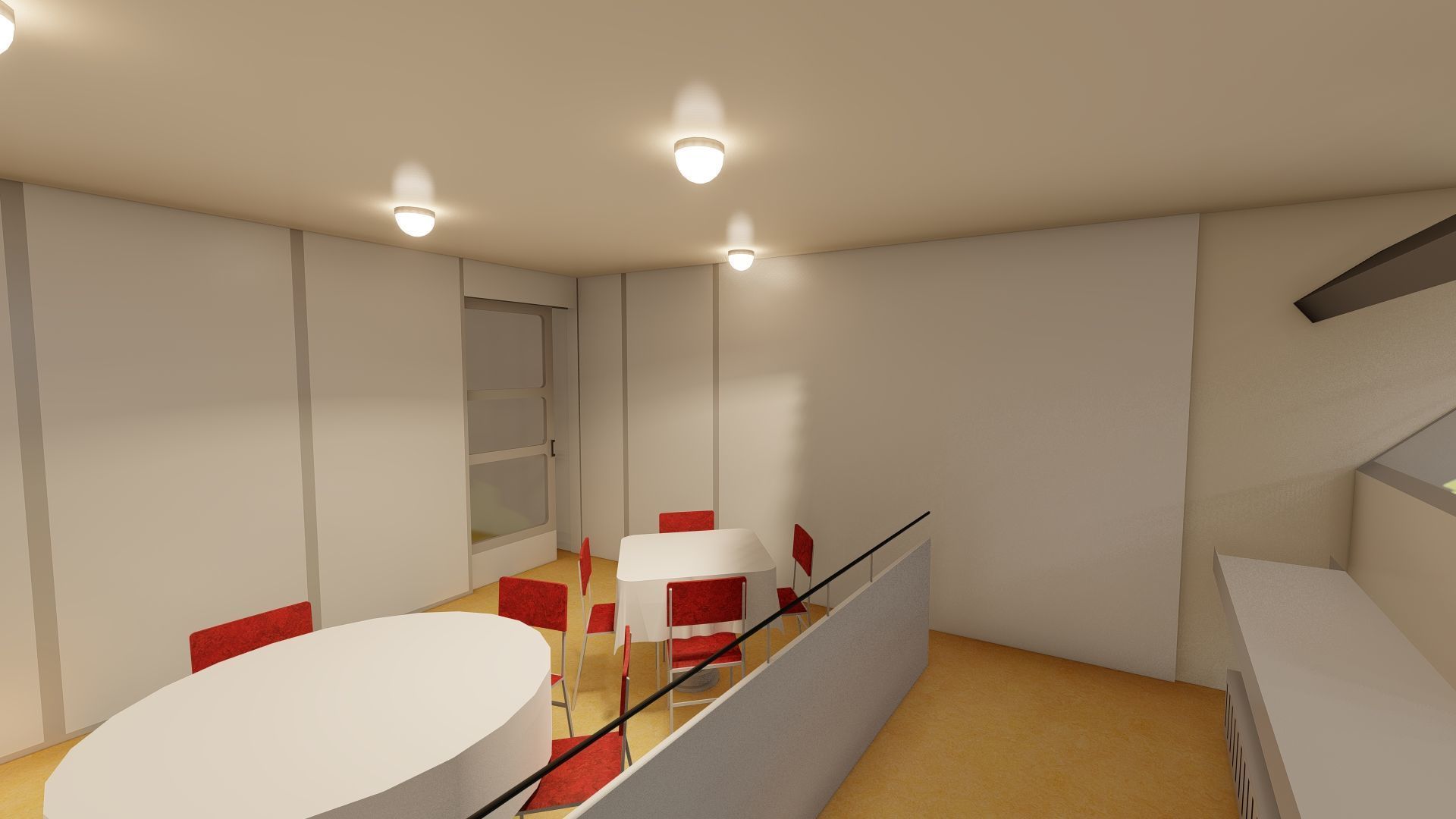 Hindenburg zeppelin with interior 3D model_19