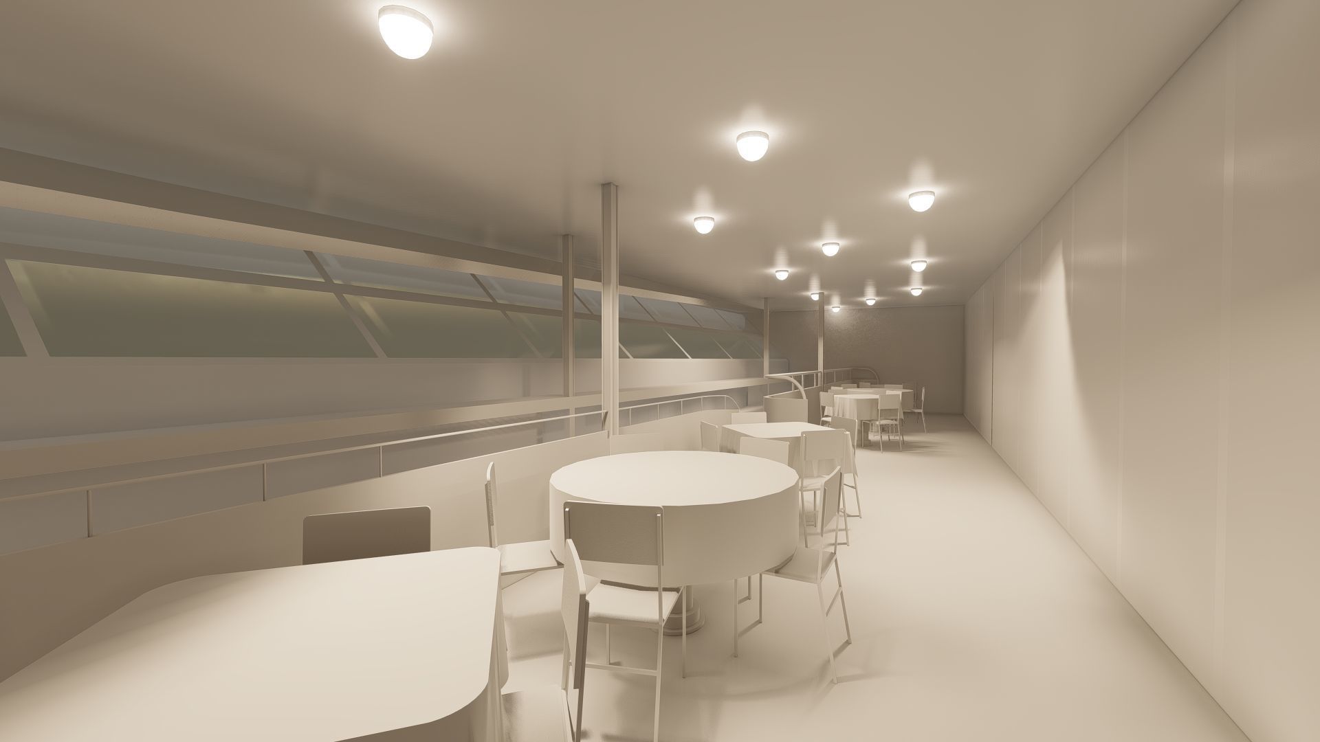 Hindenburg zeppelin with interior 3D model_27