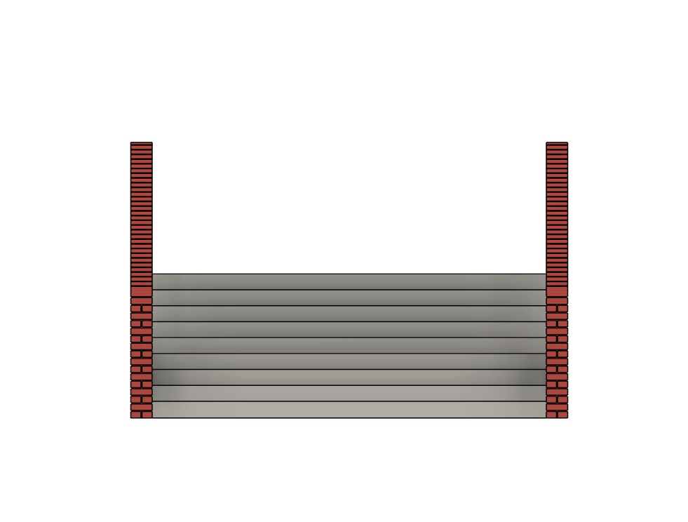 Model Railway Platform Access Steps V1 3D print model_10