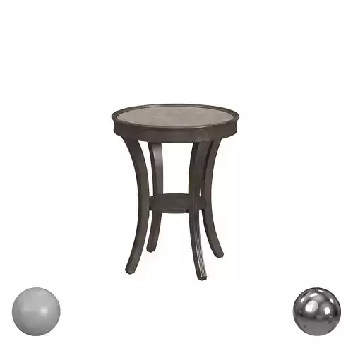 Sanctuary Round Mirrored Accent Table