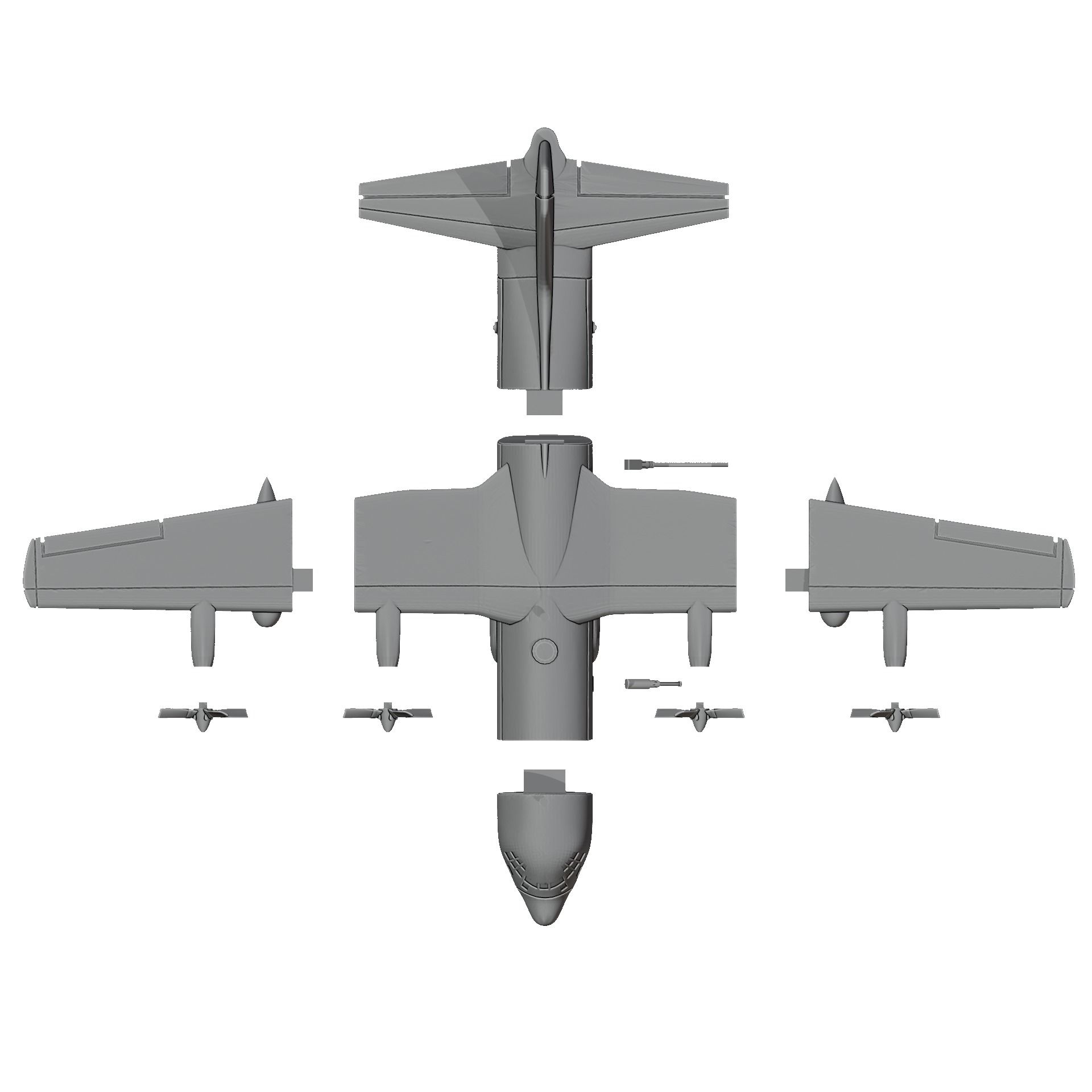 Lockheed AC-130 Spectre 3D print model_6