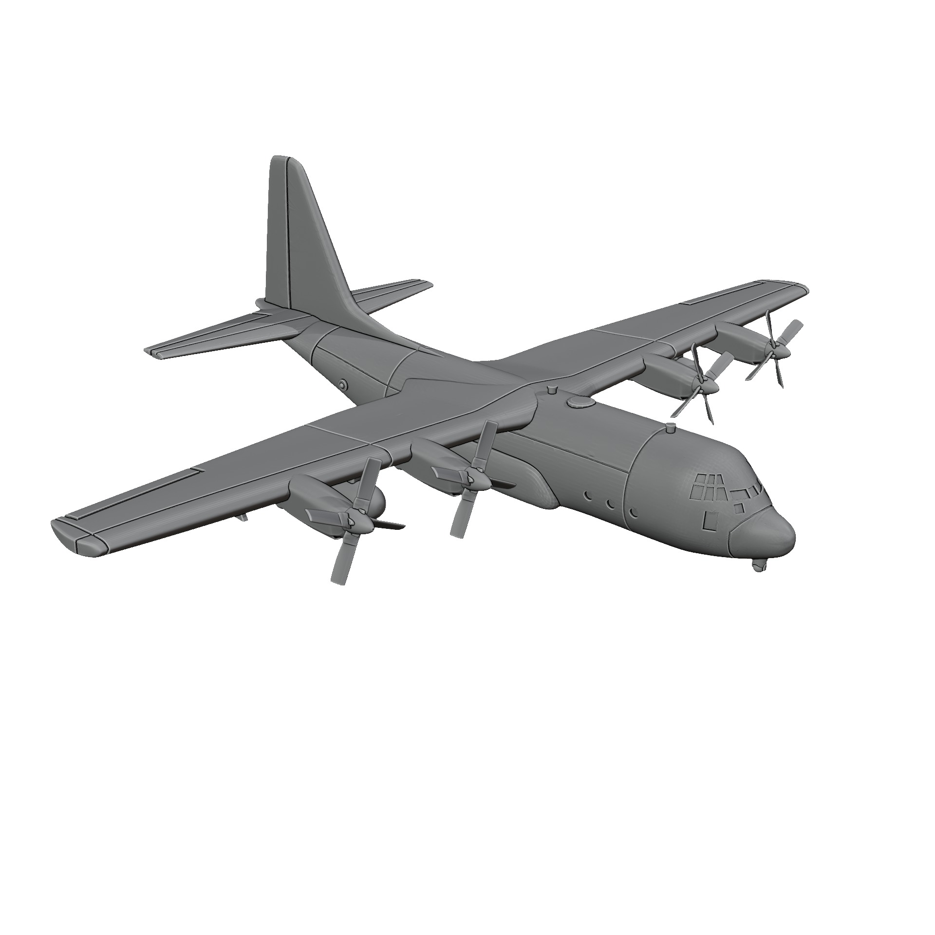 Lockheed AC-130 Spectre 3D print model_1
