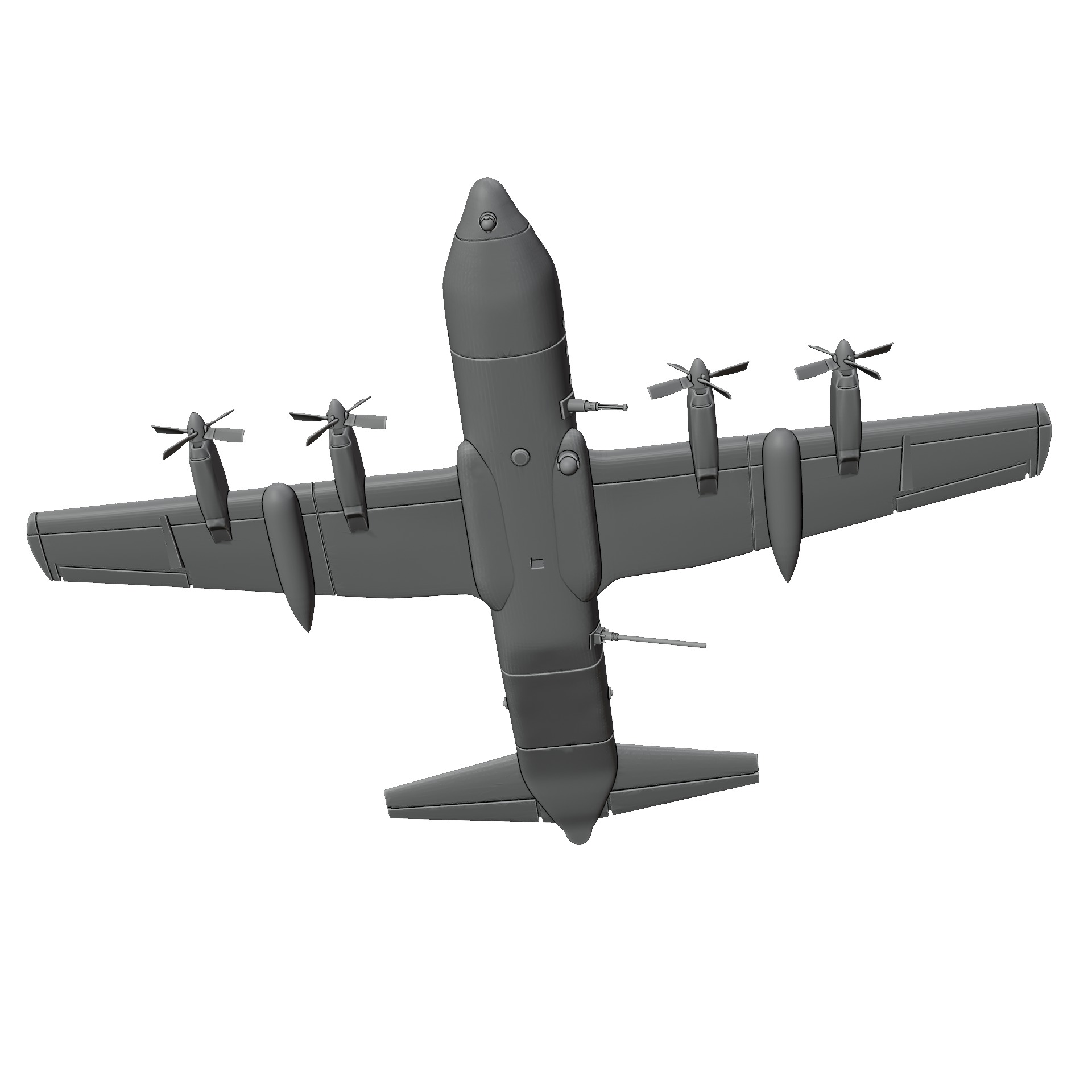 Lockheed AC-130 Spectre 3D print model_2