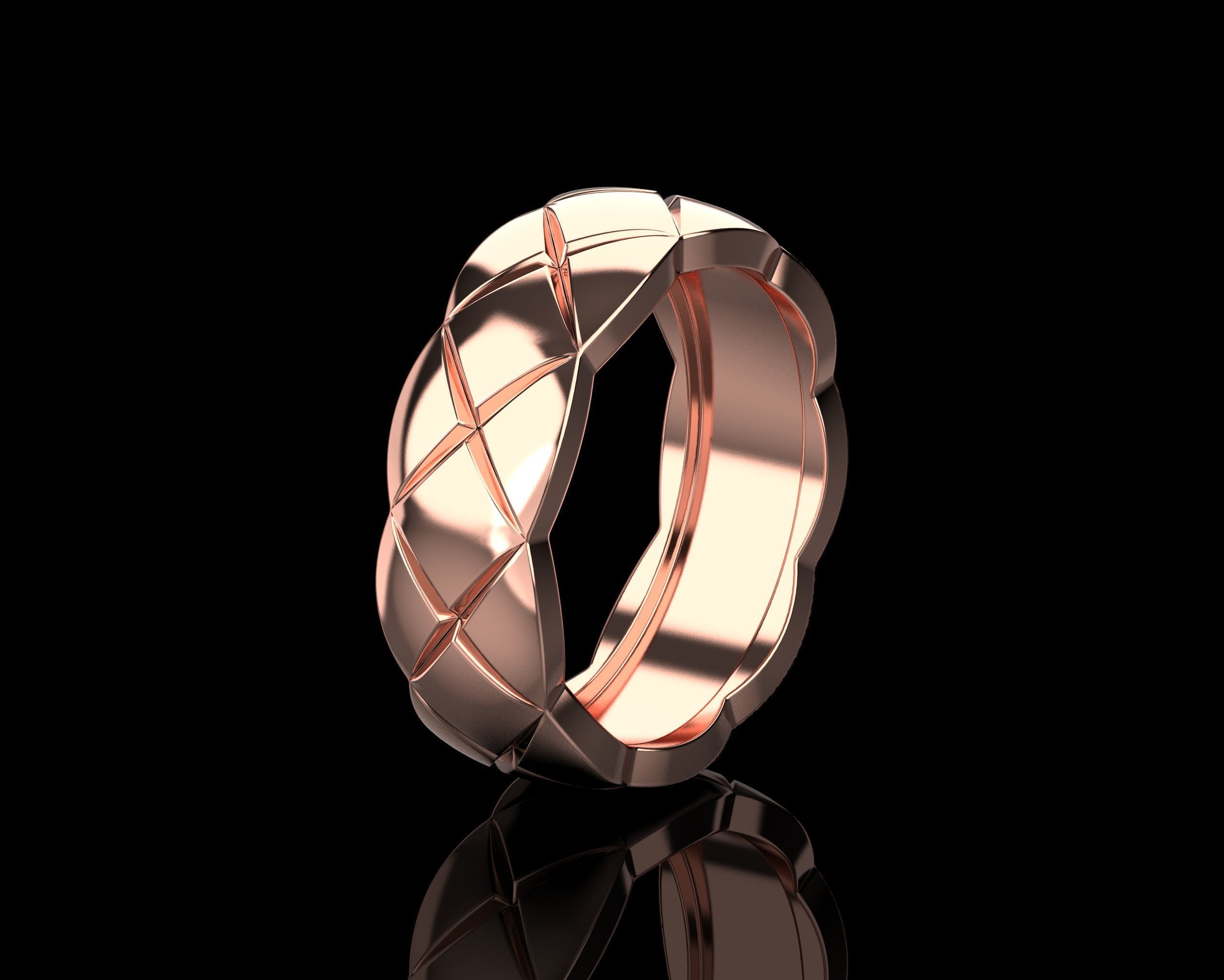 Coco Crush ring 16 - 16-5 Sizes N226 3D print model_3