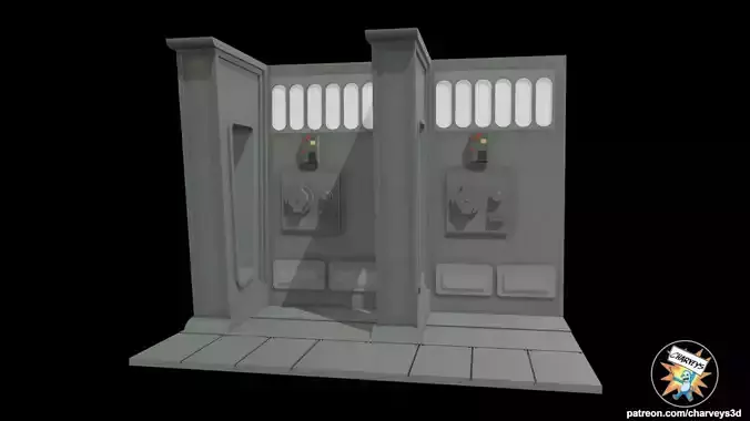 Star Wars Endor Bunker Corridor Diorama for action figures 