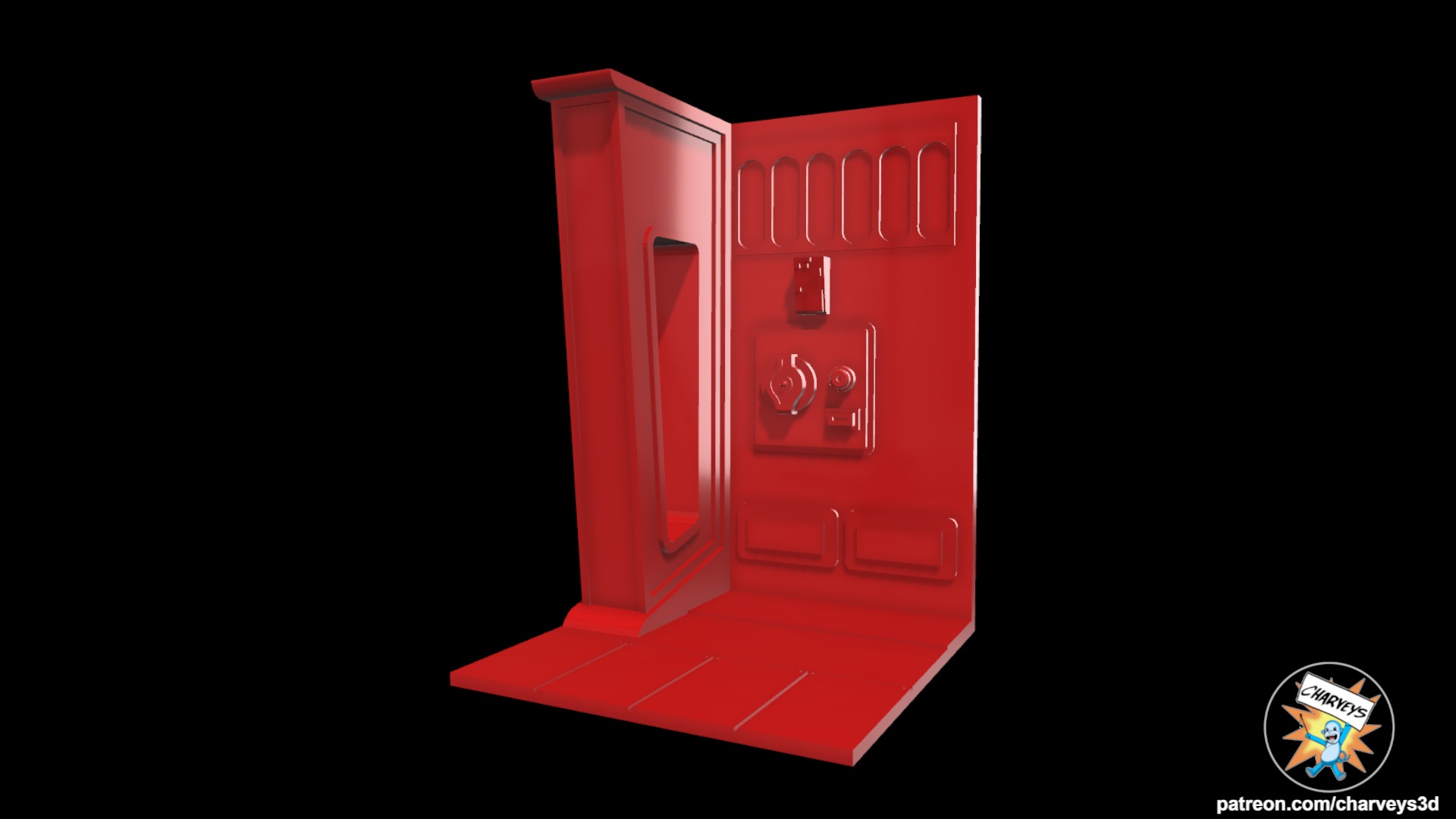 Star Wars Endor Bunker Corridor Diorama for action figures  3D print model_5